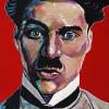 Charlie Chaplin, 18" x 36", acrylic on canvas