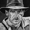 Indiana Jones, 16" x 24", acrylic on canvas
