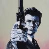 Clint Eastwood as Dirty Harry, 18" x 24", acrylic on canvas