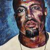 Kanye West, 24" x 24", acrylic on canvas 