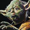 Yoda in Colour, 16" x 24", acrylic on canvas (with help from Clayton Lindenback)