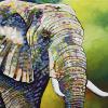 Elegant Ellie the Elephant, 20" x 30", acrylic on canvas