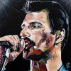 Freddie Mercury, 36" x 36", acrylic on canvas