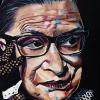 Ruth Bader Ginsburg, 12" x 16", acrylic on canvas