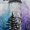 Kamsack Water Tower, 12" x 16", acrylic on canvas