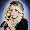 Carrie Underwood, 24" x 24", acrylic on canvas