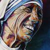 Saint Teresa of Calcutta, 16" x 24", acrylic on canvas