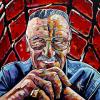 Stan Lee, 24" x 24", acrylic on canvas