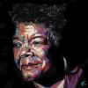 Maya Angelou, 12" x 12", acrylic on canvas