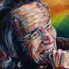 Gordon Lightfoot - the elder, 16" x 16", acrylic on canvas