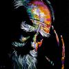 GBS (George Bernard Shaw), 12" x 16", acrylic on canvas