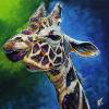 Jewel the Giraffe, 20" x 20", acrylic on gallery canvas