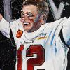 Tom Brady, 18" x 24", acrylic on canvas
