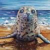Baby Seal, 16" x 24", acrylic on canvas