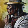 Chief Peepeekisis, 12" x 18", acrylic on canvas