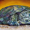 Turbo the Turtle, 12" x 24", acrylic on canvas