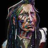 Poundmaker, 18" x 36", acrylic on canvas