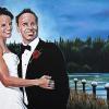 Wedding Couple, 24" x 36", acrylic on canvas