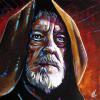 Abi Wan Kenobi, 20" x 20", acrylic on gallery canvas