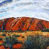 Uluru (Ayers Rock), 18" x 36", acrylic on canvas