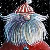 Fergus - Christmas Gnome No. 1, 12" x 12", acrylic on canvas