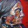 Chief Sitting Bull, 16" x 24", acrylic on canvas