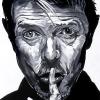 Shhhh...David Bowie, 16" x 24", acrylic on canvas