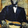 Lead Belly, 20" x 30", acrylic on canvas