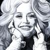 Dolly Parton, 18" x 24", acrylic on canvas