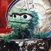 Oscar the Grouch, 16" x 24", acrylic on canvas