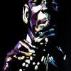 John Coltrane on Black, 16" x 24", acrylic on canvas