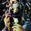 Jim Morrison on Black, 16" x 24", acrylic on canvas