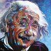 Albert Einstein, 24" x 24", acrylic on canvas