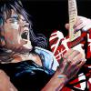 Eddie Van Halen, 16" x 24", acrylic on canvas
