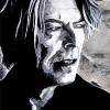 Bowie in Black and White, 16" x 24", acrylic on canvas