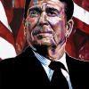 Ronald Reagan, 12" x 18", acrylic on canvas