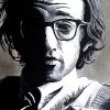 Woody Allen, 16" x 24", acrylic on canvas
