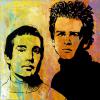Simon and Garfunkel, 24" x 24", acrylic on canvas