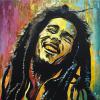 One Love - Bob Marley, 24" x 24", acrylic on canvas