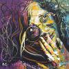 Piece of My Heart - Janis Joplin, 24" x 24", acrylic on canvas