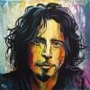 Chris Cornell, 24" x 24", acrylic on canvas