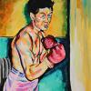 The Pugilist, 12" x 18", acrylic on canvas board