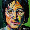 John Lennon, 12" x 12", acrylic on canvas
