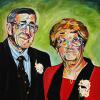Douglas and Mary Green, 24" x 24", acrylic on canvas