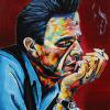 Johnny Cash, 16" x 20", acrylic on canvas