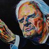 Billy Graham, 24" x 36", acrylic on canvas