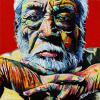 John Huston, 12" x 12", acrylic on canvas