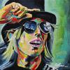 Tom Petty No 2, 12" x 12", acrylic on canvas