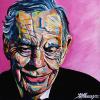 Morley Safer, 16" x 16", acrylic on canvas