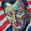 John Wayne, 18" x 24", acrylic on canvas